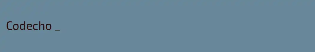 Codecho _